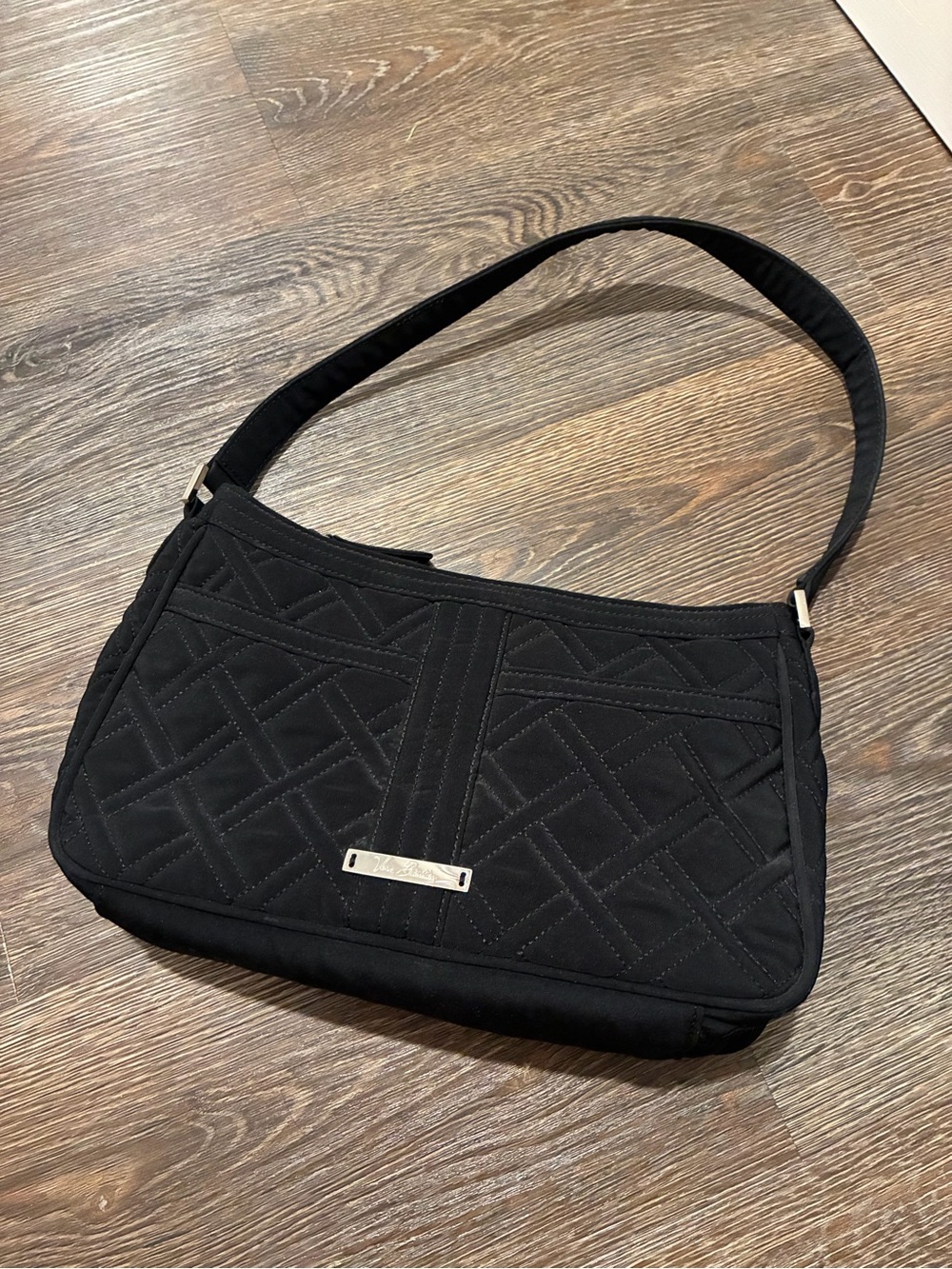 Vera Bradley Black Quilted Shoulder Purse